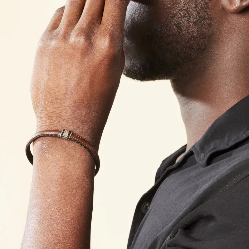 JOURDAN Bracelet Luciene Or Acier Bicolore Hot