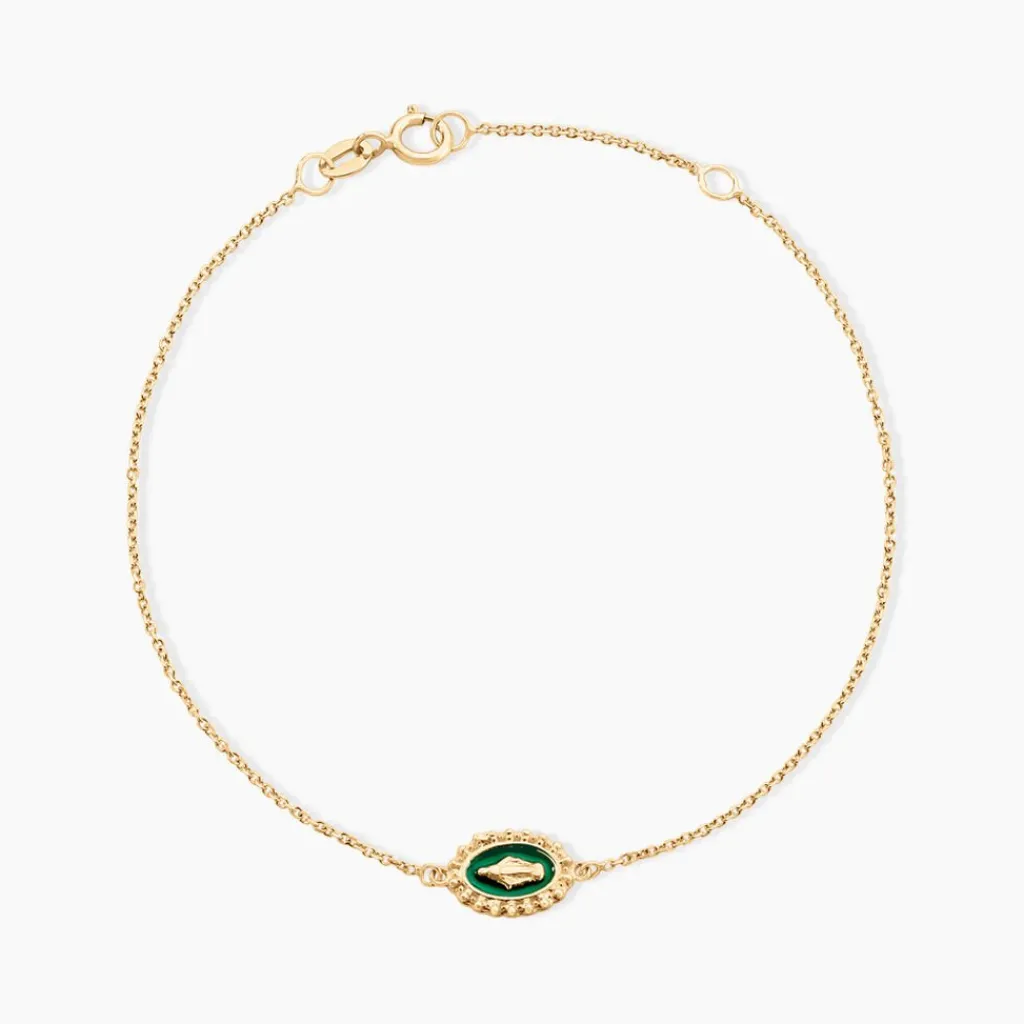 Histoire d'Or Bracelet Lueur Coloree Or Jaune Sale