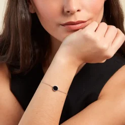 Histoire d'Or Bracelet Lunatique Argent Blanc Malachite Onyx argent blanc malachite vert Hot