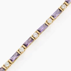 Histoire d'Or Bracelet Luteciaae Plaqué Or Jaune Oxyde De Zirconium Best