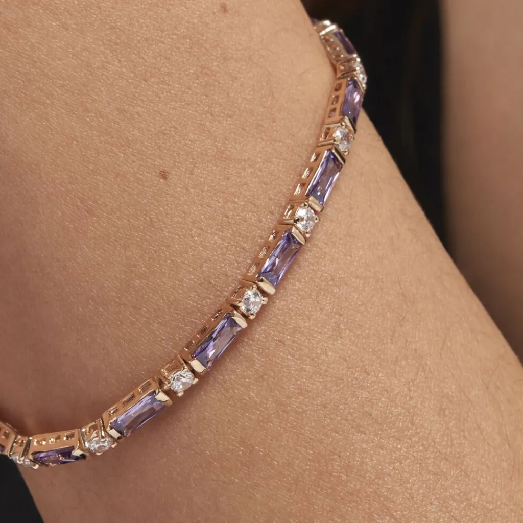 Histoire d'Or Bracelet Luteciaae Plaqué Or Jaune Oxyde De Zirconium Best