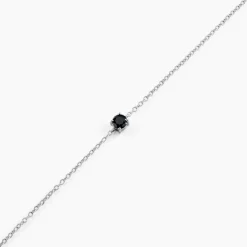 Histoire d'Or Bracelet Lylwenn argent blanc oxyde de zirconium noir New