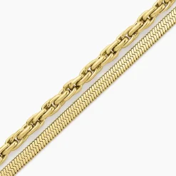 Histoire d'Or Bracelet Maddalena Acier Jaune Sale