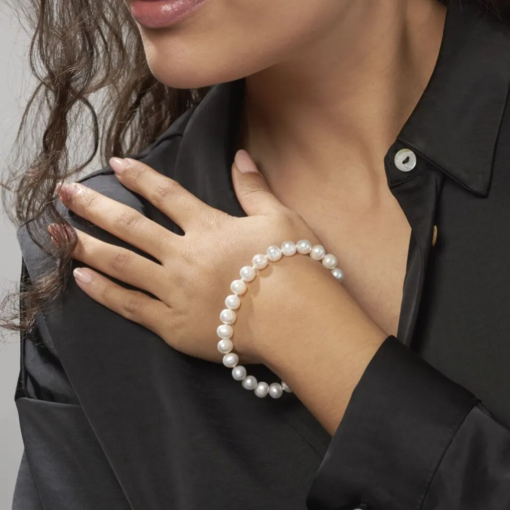 Histoire d'Or Bracelet Madelena Or Jaune Perle De Culture D'akoya Outlet