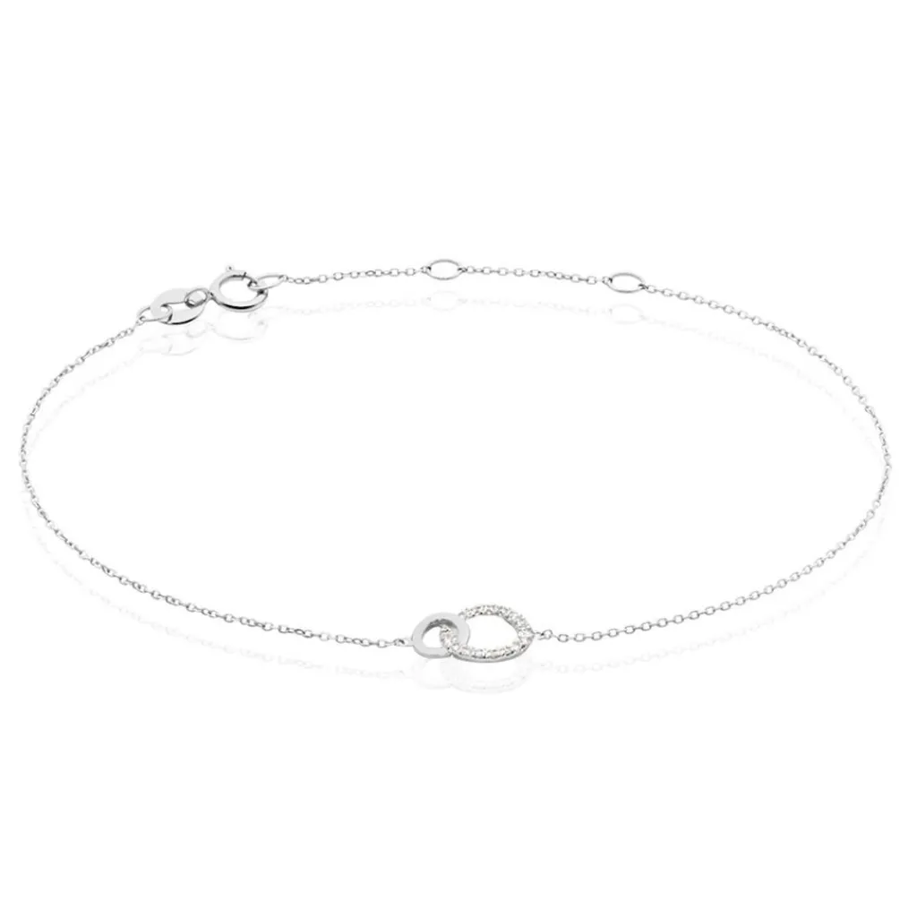 Histoire d'Or Bracelet Mahaut Or Blanc Diamant Best