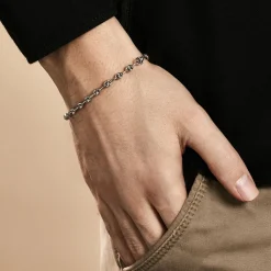 Histoire d'Or Bracelet Maille Argent Carrus