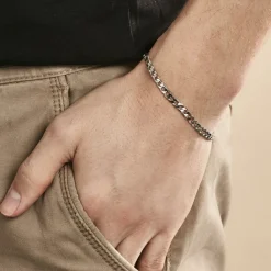 Histoire d'Or Bracelet Maille Argent Casper Sale