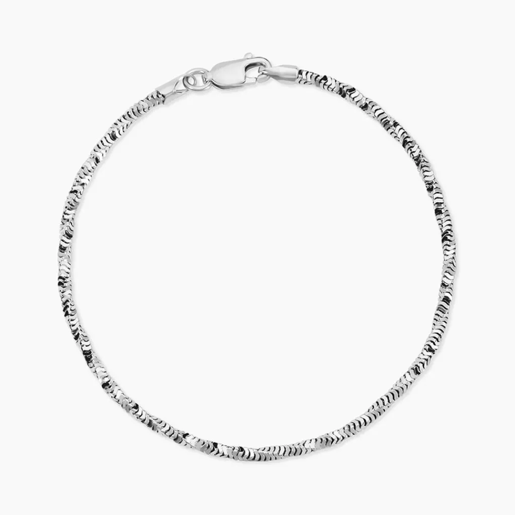 Histoire d'Or Bracelet Maille Azul Argent Blanc Outlet