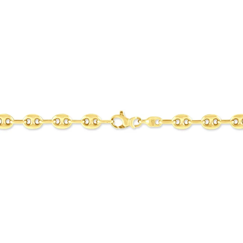 Histoire d'Or Bracelet Maille Dami Maille Grain De Café or jaune Discount