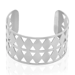 Histoire d'Or Bracelet Manchette Adaline Acier Blanc Clearance