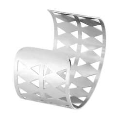 Histoire d'Or Bracelet Manchette Adaline Acier Blanc Clearance