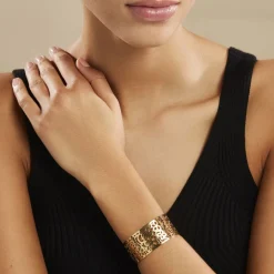 Histoire d'Or Bracelet Manchette Brenda Acier Jaune acier doré New