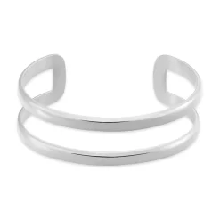 Histoire d'Or Bracelet Manchette Lisie Acier Blanc Hot