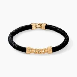 Histoire d'Or Bracelet Mani Plaque Or Doré Clearance