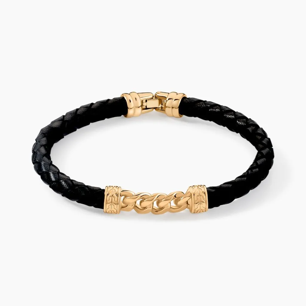 Histoire d'Or Bracelet Mani Plaque Or Doré Clearance