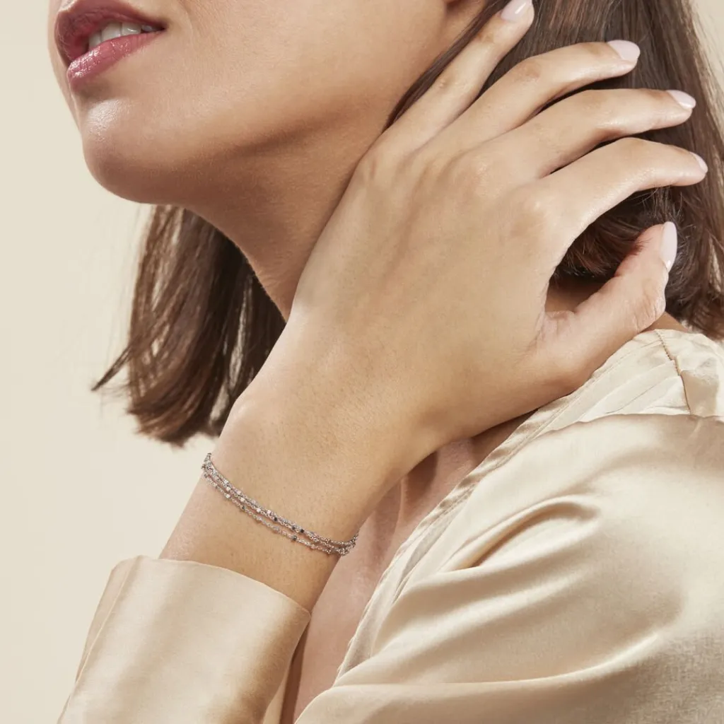 Histoire d'Or Bracelet Marie-armelle Argent Blanc Best