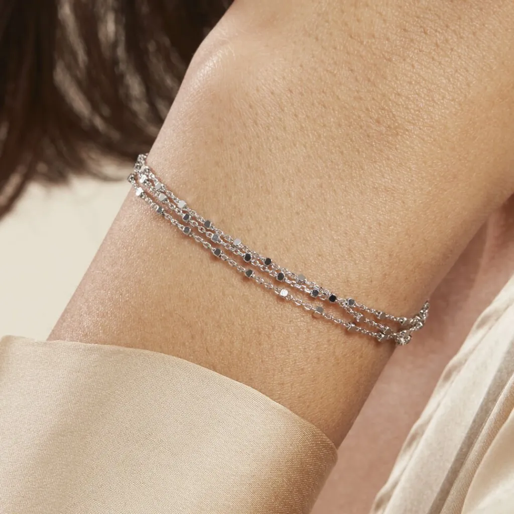 Histoire d'Or Bracelet Marie-armelle Argent Blanc Best