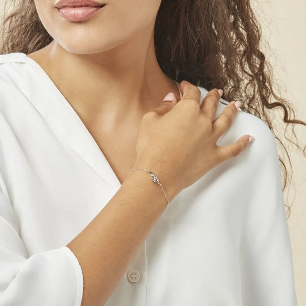 Histoire d'Or Bracelet Marnie Or Blanc Diamant Online