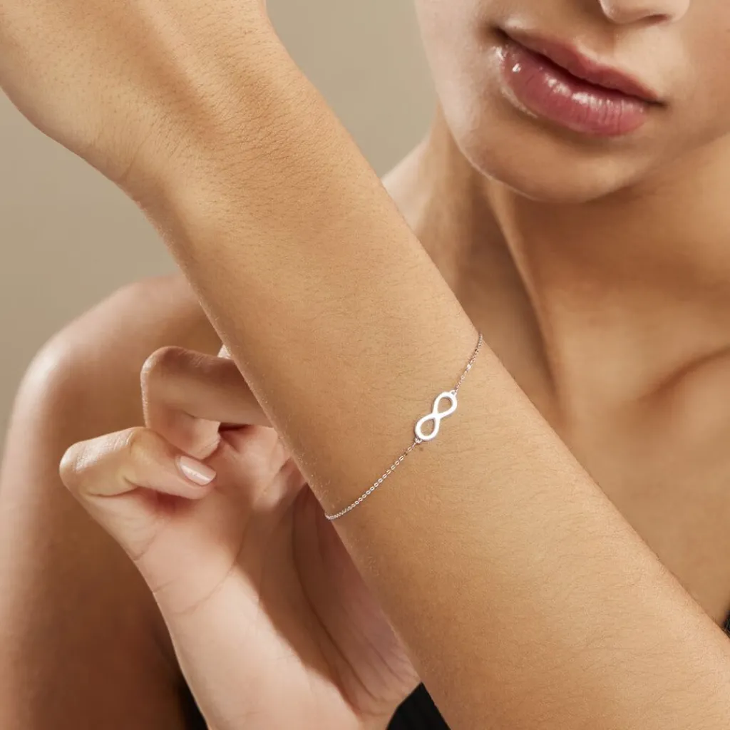 Histoire d'Or Bracelet Maryeme Infini Selectra or blanc New