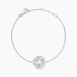 Histoire d'Or Bracelet Matilda Argent Blanc Perle De Culture Et Oxyde De Zirconium