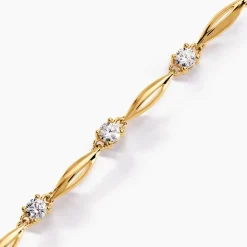 Histoire d'Or Bracelet Mimona Plaqué Or Jaune Oxyde De Zirconium Outlet