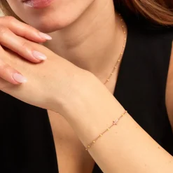 Histoire d'Or Bracelet Mimosa Argent Rose Outlet