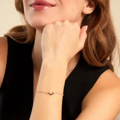 Histoire d'Or Bracelet Mimosa Argent Rose Discount