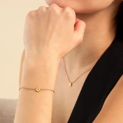 Histoire d'Or Bracelet Mimosa Argent Rose Oxyde De Zirconium Discount