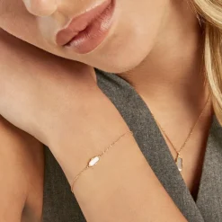 Histoire d'Or Bracelet Mirage Or Jaune Nacre or jaune nacre blanche