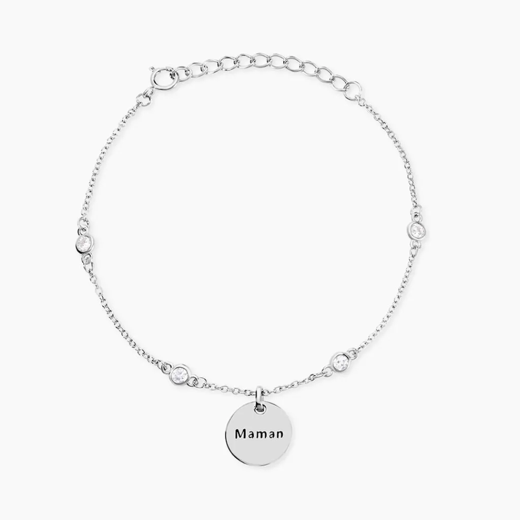 Histoire d'Or Bracelet Moa De Zirconium argent blanc oxyde Sale