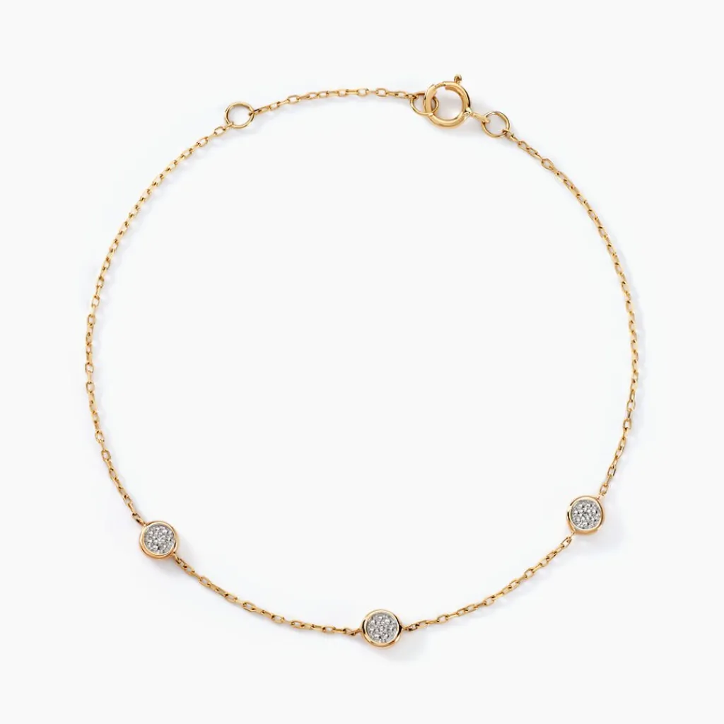 Histoire d'Or Bracelet Mon 1er Diamant or jaune diamant Clearance