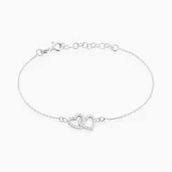 Histoire d'Or Bracelet Mona Argent Blanc Oxyde De Zirconium New
