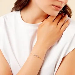 Histoire d'Or Bracelet Monique Argent Jaune Oxyde De Zirconium Best