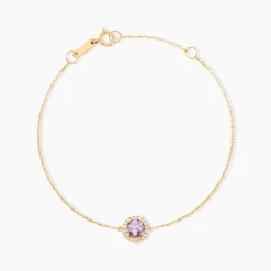 Histoire d'Or Bracelet Munira Or Jaune Améthyste Oxyde De Zirconium Discount
