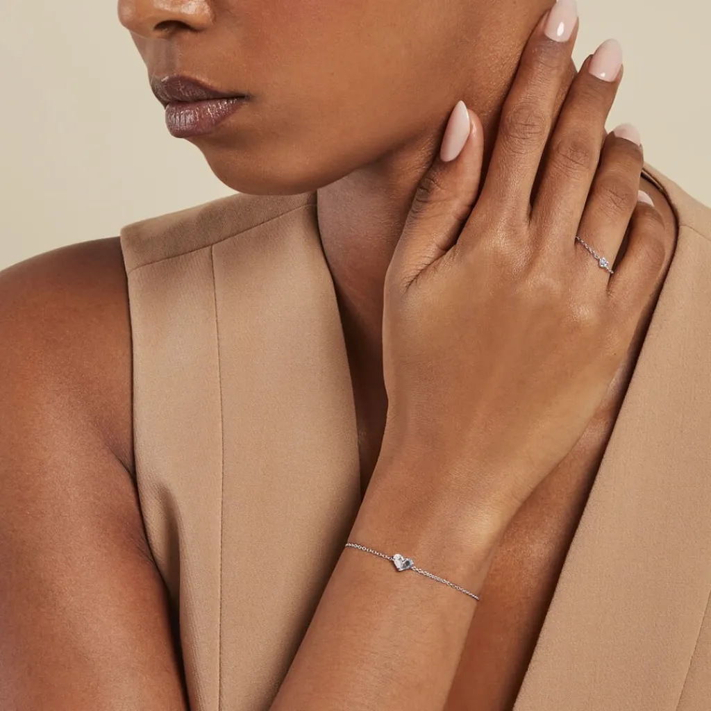 Histoire d'Or Bracelet Myhalf De Zirconium argent blanc oxyde Hot