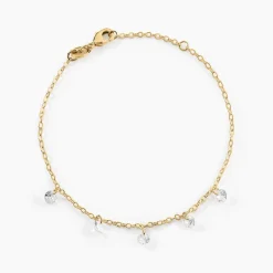 Histoire d'Or Bracelet Myosothis Plaqué Or Oxydes De Zirconium plaqué or jaune oxyde Discount