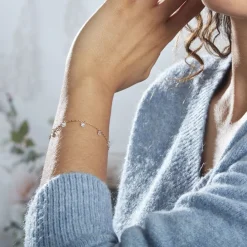 Histoire d'Or Bracelet Myosothis Plaqué Or Oxydes De Zirconium plaqué or jaune oxyde Discount