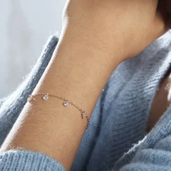 Histoire d'Or Bracelet Myosothis Plaqué Or Oxydes De Zirconium plaqué or jaune oxyde Discount