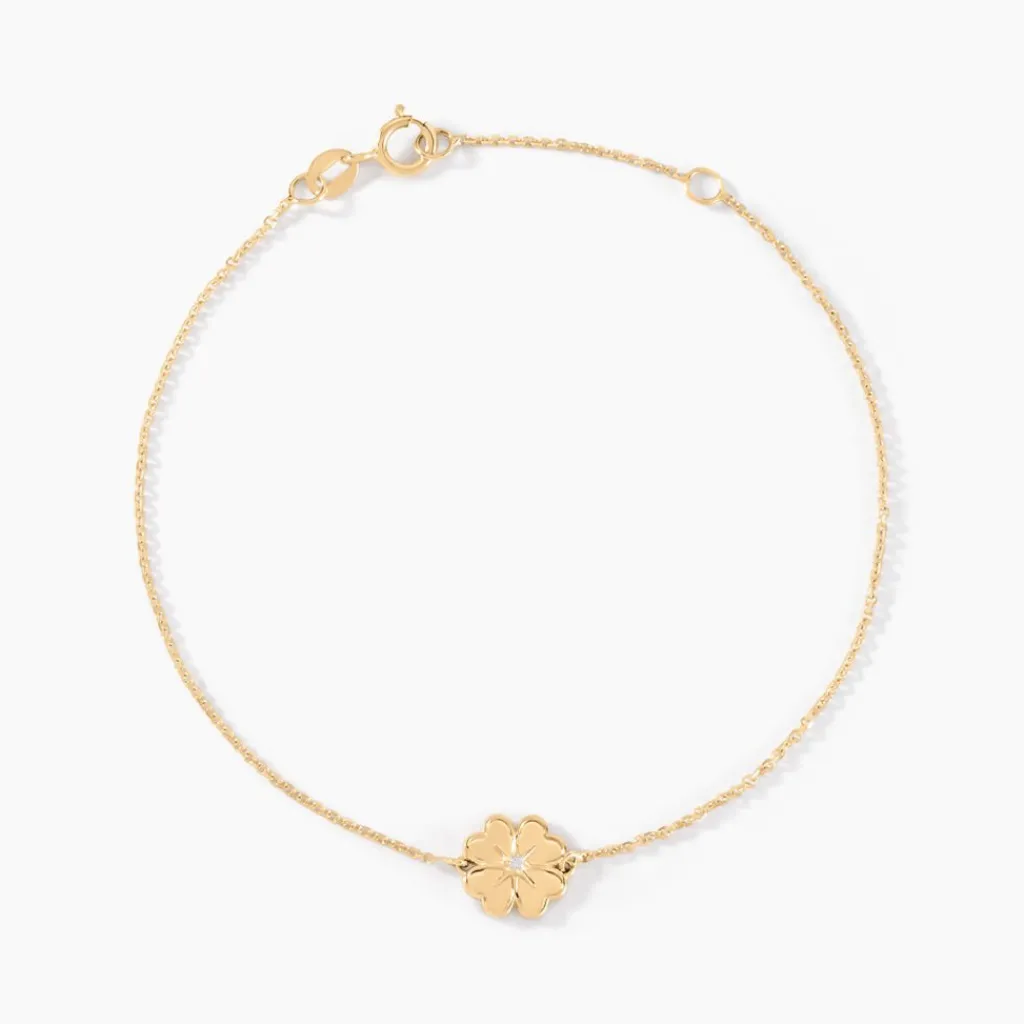 Histoire d'Or Bracelet Nacrea De Zirconium or jaune oxyde New