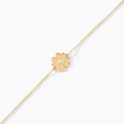 Histoire d'Or Bracelet Nacrea De Zirconium or jaune oxyde New