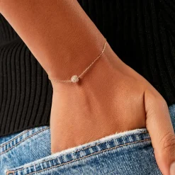 Histoire d'Or Bracelet Nadzeija Or Jaune Oxyde De Zirconium Outlet