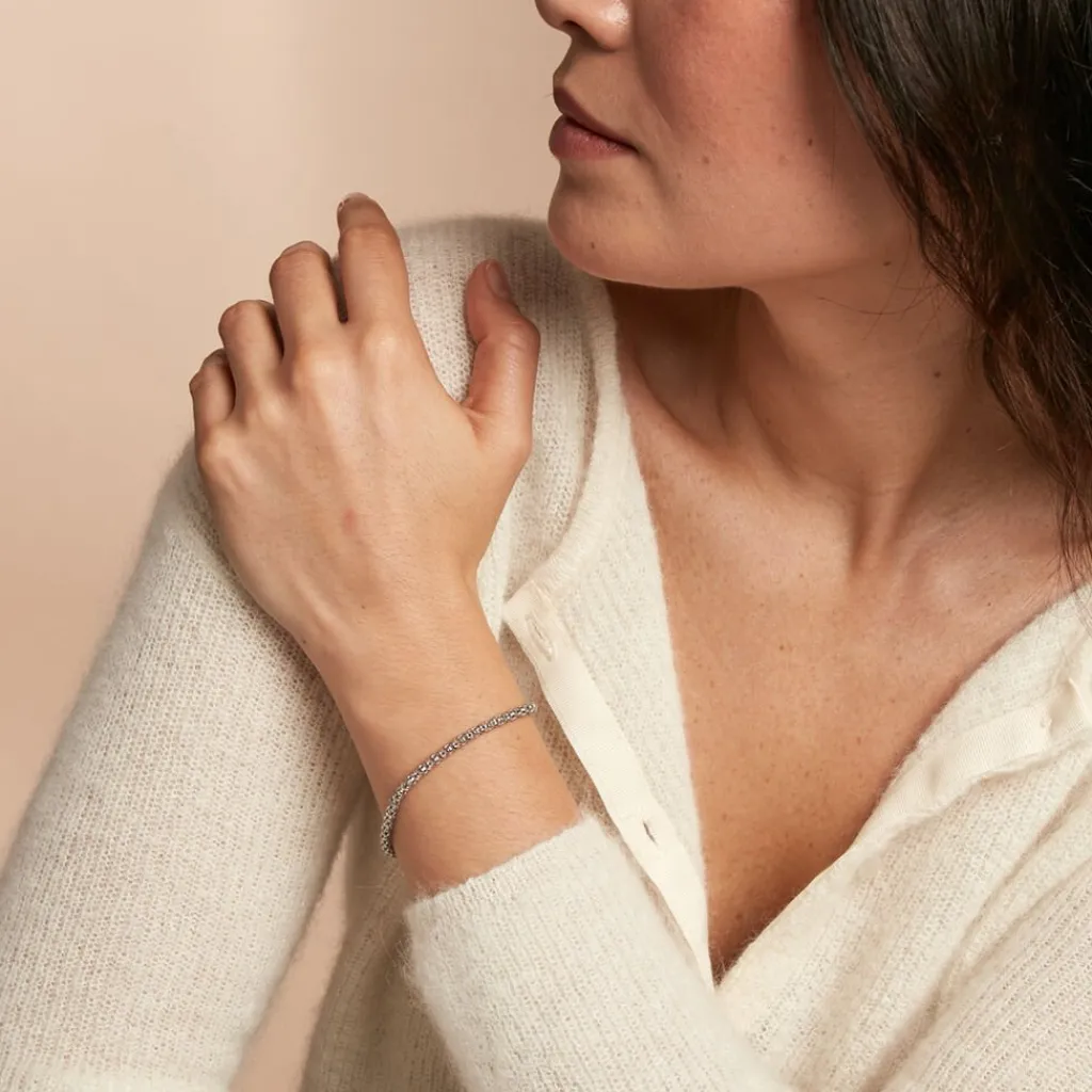 Histoire d'Or Bracelet Nahila Argent Blanc New