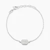 Histoire d'Or Bracelet Nawele Argent Blanc Oxyde De Zirconium Clearance