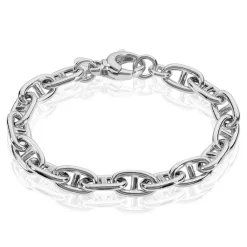 Histoire d'Or Bracelet Nazima Maille Marine Argent Blanc Clearance