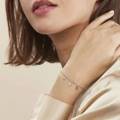 Histoire d'Or Bracelet Nedira Argent Blanc Outlet