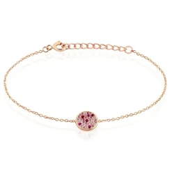 Histoire d'Or Bracelet Nelig Argent Rose Oxyde De Zirconium Discount