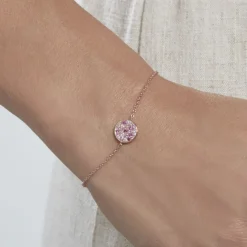 Histoire d'Or Bracelet Nelig Argent Rose Oxyde De Zirconium Discount