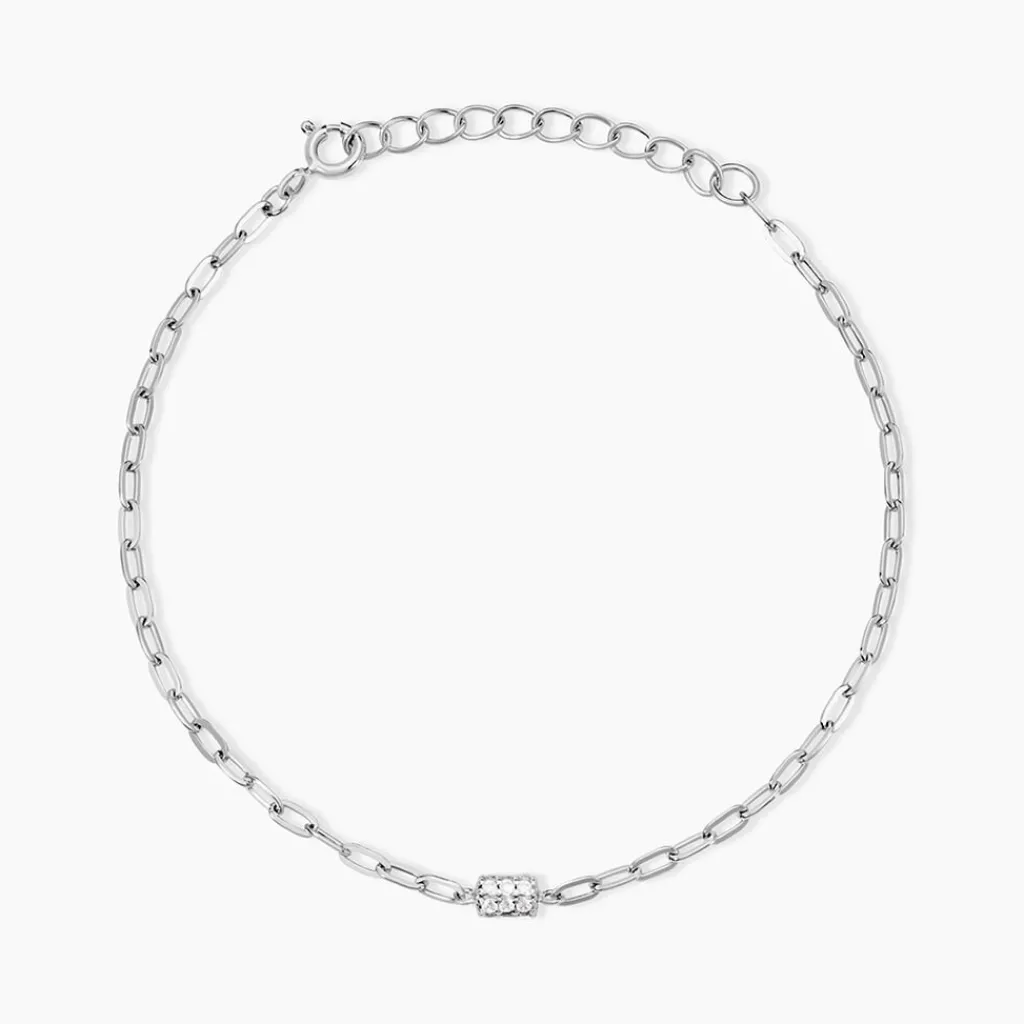 Histoire d'Or Bracelet Nexus Argent Blanc Oxyde De Zirconium Online