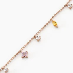 Histoire d'Or Bracelet Nimbe Argent Rose Oxyde De Zirconium argent rose oxyde raisin Clearance