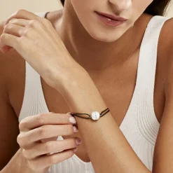 Histoire d'Or Bracelet Nina Cera Argent Blanc Céramique Et Strass argent blanc céramique blanche Hot